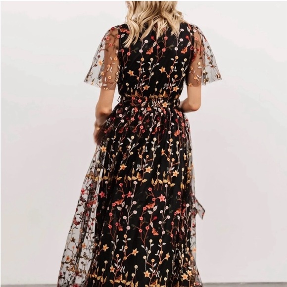 Baltic Born Marseille Embossed Maxi Dress - multi floral - Picture 5 of 7